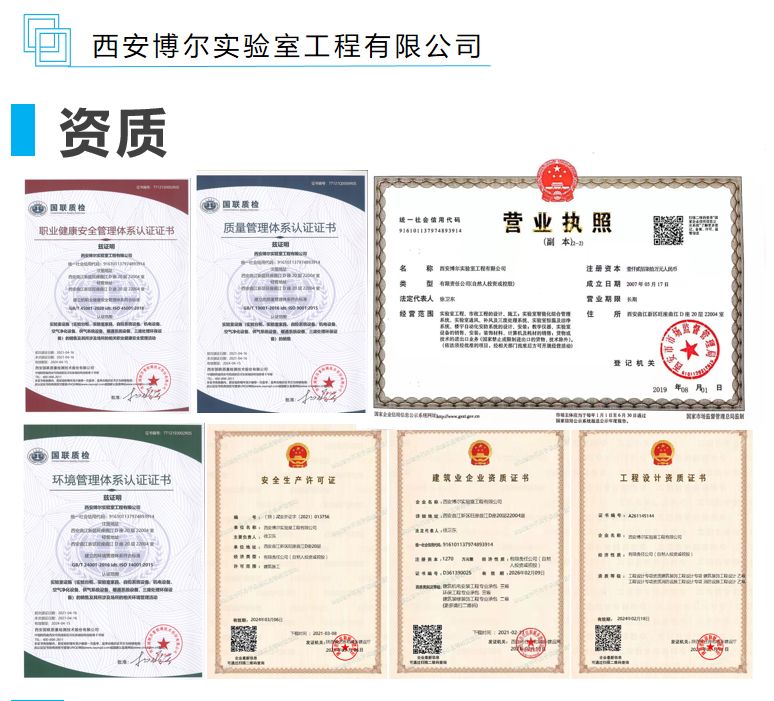 博尔实验室建造资质